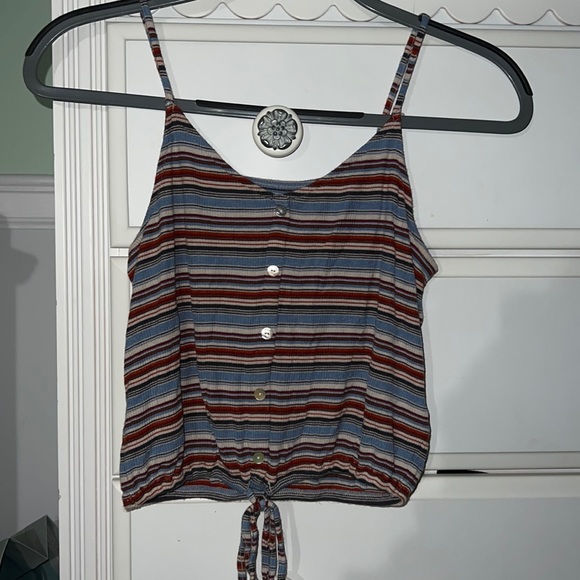 Blue and red top from American Eagle. bottom is tied - Picture 1 of 4